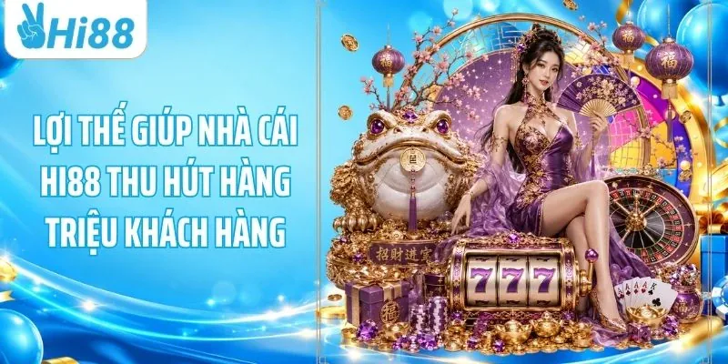 Lợi thế giúp nhà cái HI88 thu hút hàng triệu khách hàng